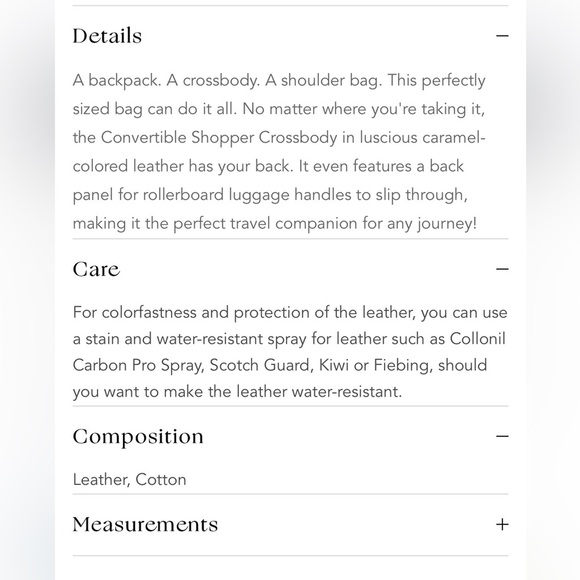 Sseko Convertable Shopper Bag in Caramel Leather - Picture 9 of 10